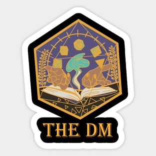 The Dungeon Master coat of arms Sticker